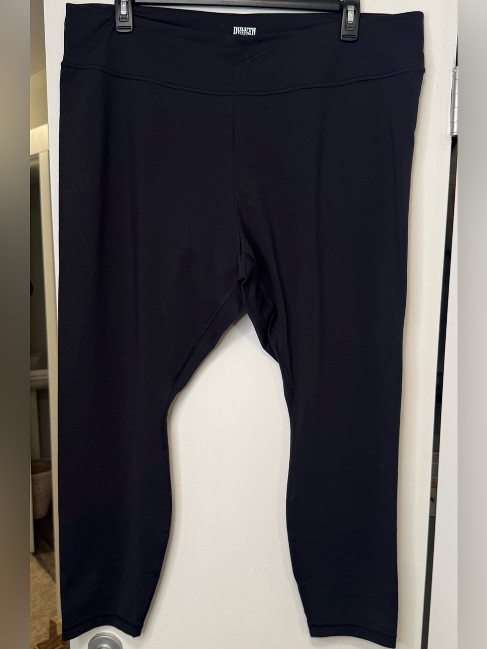 Duluth Trading Co NoGA Black Capri Leggings Women’s 3X Supplex Lycra Zip Pocket